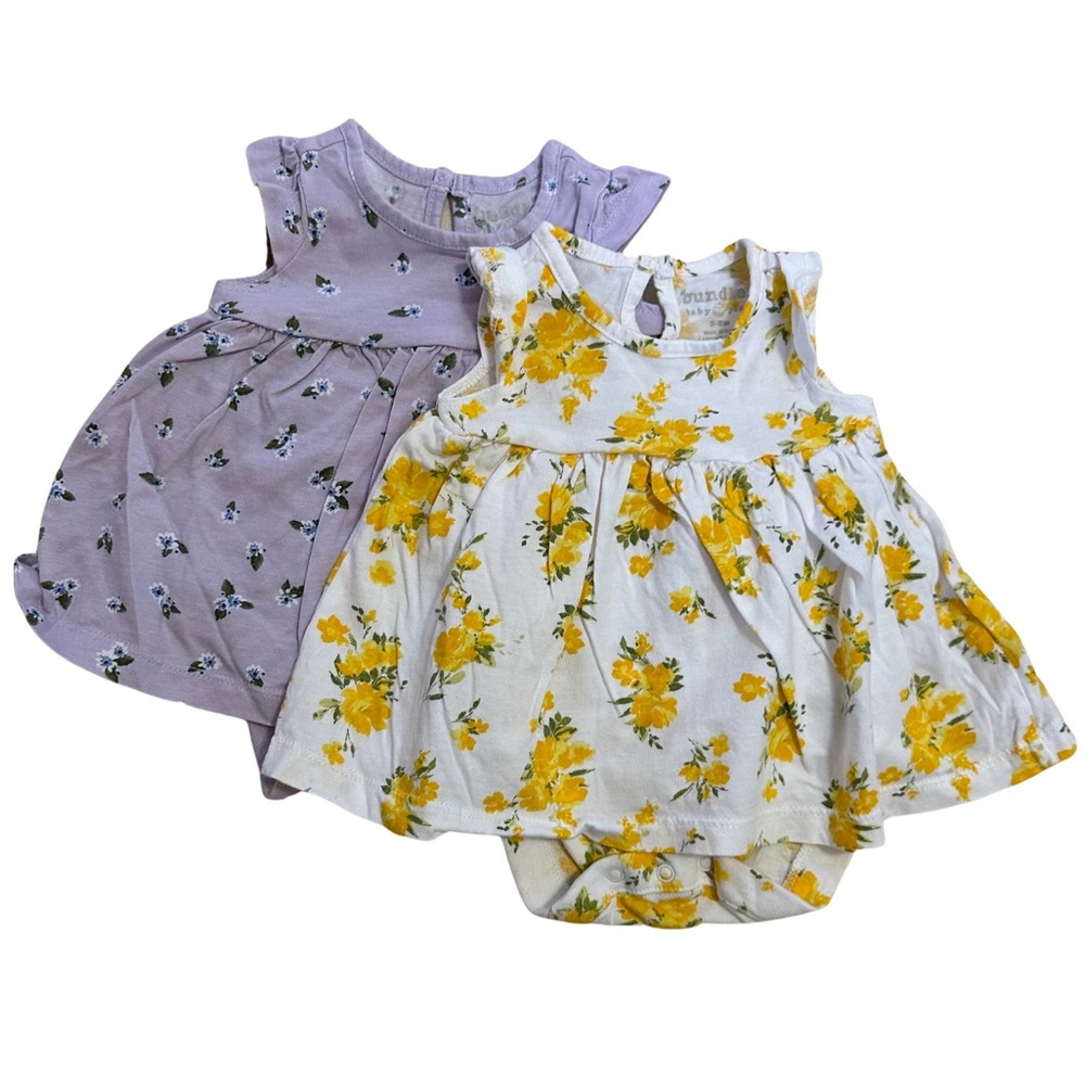 2 for $30 Bundles baby place summer baby girls onesie dresses. Size 0-3 months